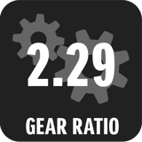 Gear ratio 2.29 Gear ratio 2.29