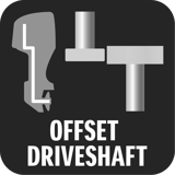Offset driveshaft Offset driveshaft