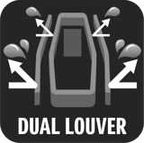 Dual louver Dual louver