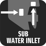 Sub water inlet