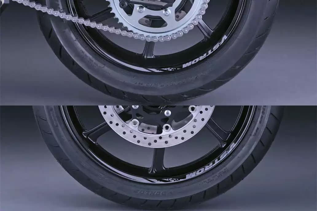 Rim decal grey
