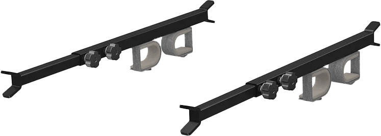 Overhead in-cab gun rack for UTV