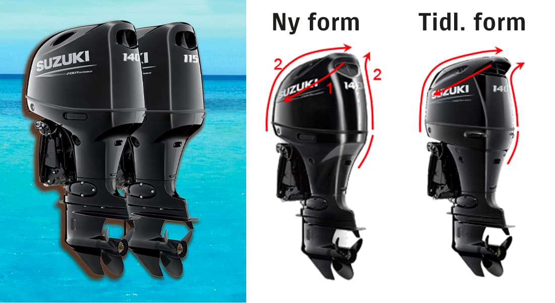 Sammenligning av gammelt og nytt design