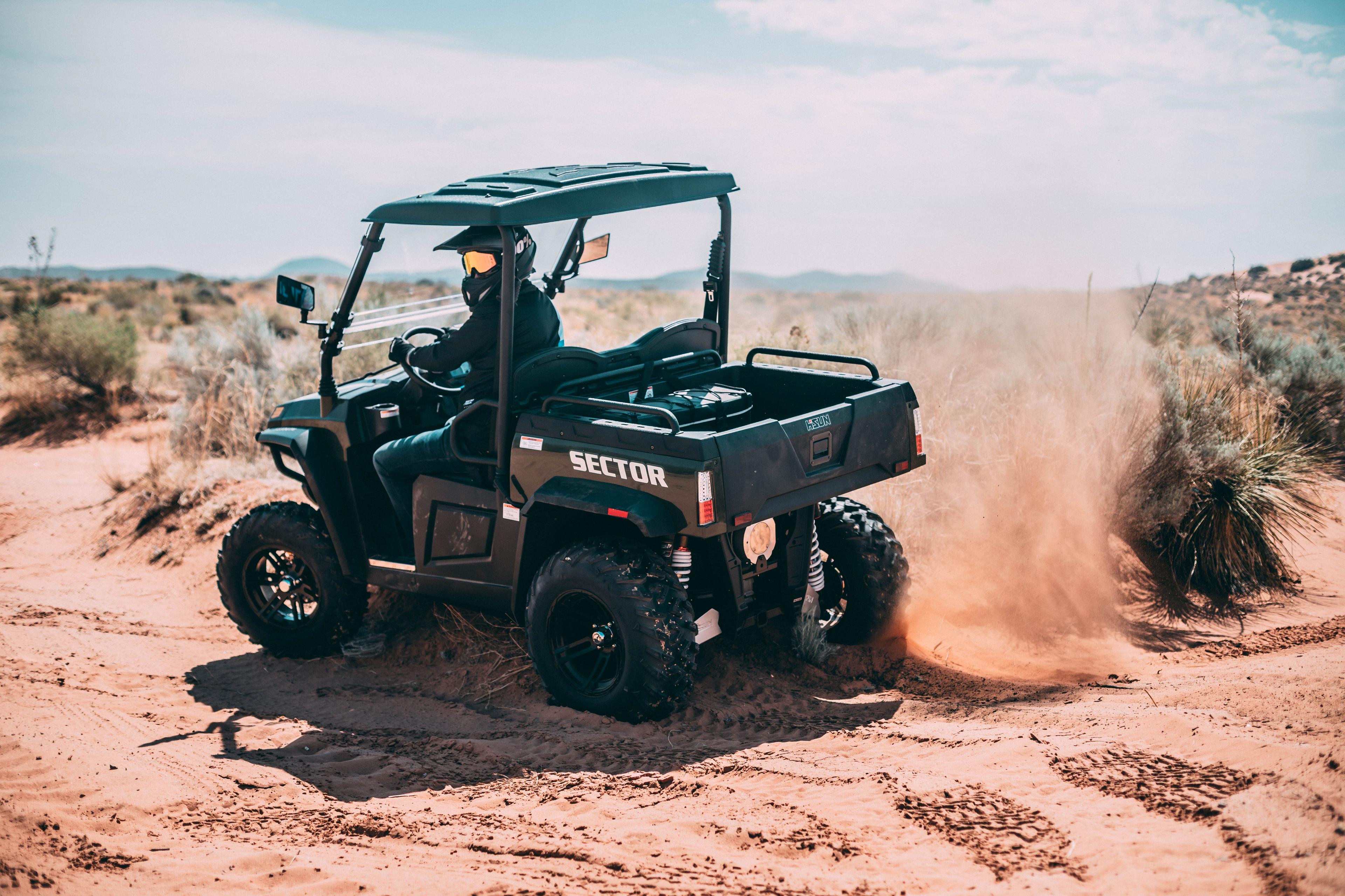 UTV fra Hisun med eldrift og solid rekkevidde.