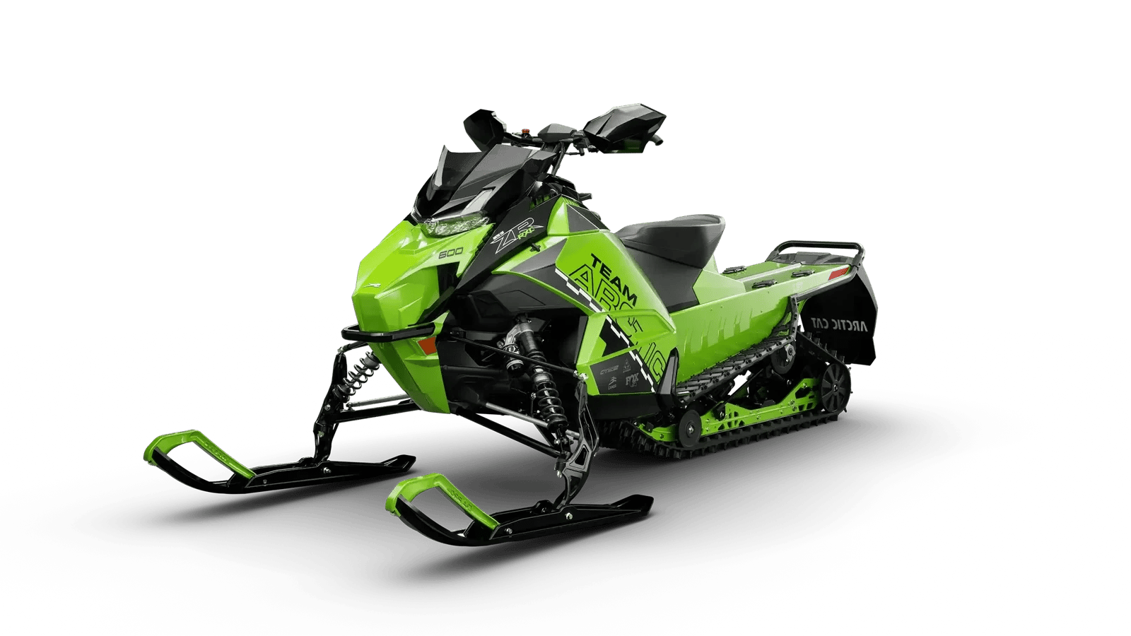ZR 600 R-XC EPS i grønn, sett skrått forfra