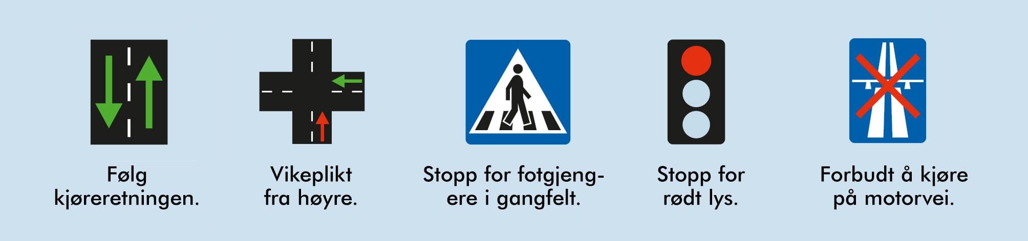 Ved kjøring i veibanen er det regler for kjørende som gjelder.