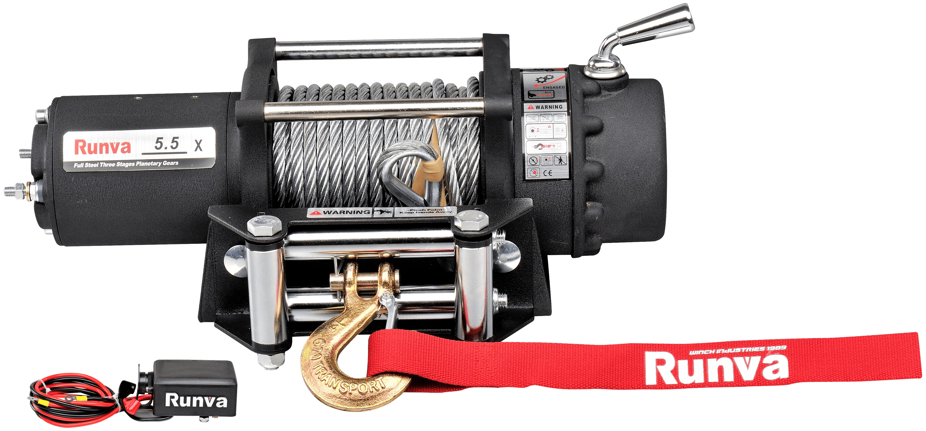 Runva 5500 Winch for syntetisk tau