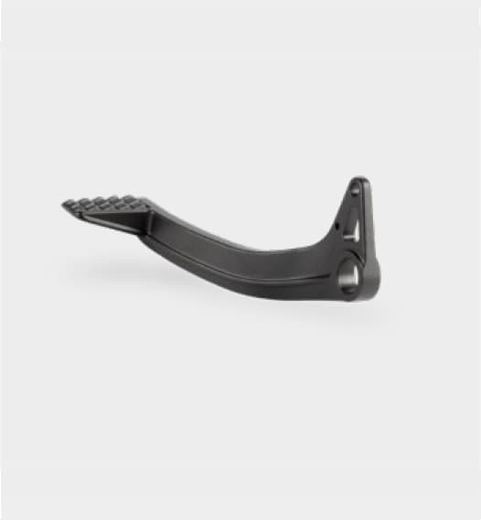 Black brake pedal